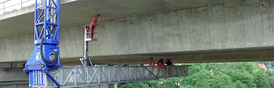 Luftaufnahmen Brückenprüfung WKP Dresden | Videoproduktion Sachsen